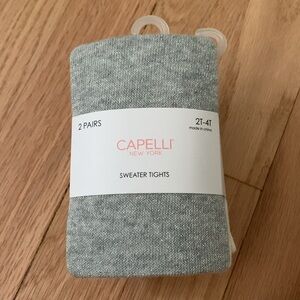 Capelli of New York sweater tights 2 pairs, 2-4T
